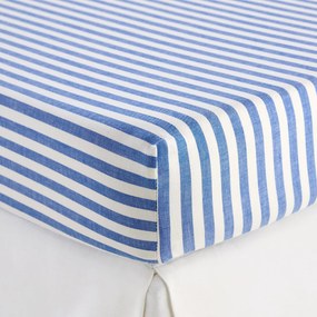 Hoeslaken voor kinderen, katoen, omslag 30 cm, SOIZIC BLEU