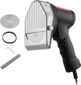 VEVOR Elektrisch Shawarma Mes, 80W, Turks Kebab Mes, Commerciële Roestvrijstalen Gyros Cutter, Doner Kebab Vleessnijder met 2 Messen, 100mm Mesdiameter