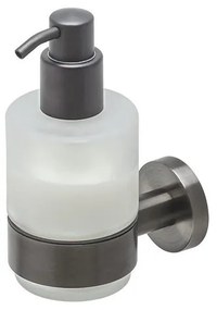 Geesa Nemox Zeepdispenser 200 ml Zwart metaal geborsteld 916516-09