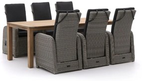 Intenso Umbria/ROUGH-S 220cm dining tuinset 7-delig verstelbaar