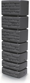 Prosperplast Tower Brick Regenton - 38,4 x 57,5 x 180 cm - Antraciet