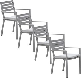 Garden Impressions Amarillo tuinstoel taupe - 4 stuks