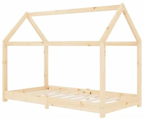 vidaXL Kinderbedframe massief grenenhout 70x140 cm