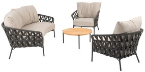 Taste by 4 Seasons Albareto loungeset SALE Loungeset   antraciet weerbestendig