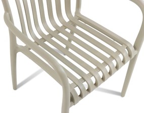 Tuinset 4 personen 160 cm Kunststof Taupe Domani Furniture Vento/Weston