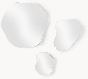 Frameloze wandspiegelset Lia in organische vorm, set van 3