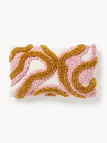 Handgetufte kussenhoes Jiri met getufte design