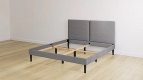 Emma Original Bed - 140x200 cm - Donker grijs - Klassiek Hoofdbord