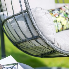 Garden Impressions Esmee hangstoel swing egg - donker grijs