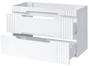 Comad Fiji onderkast met ribbelfront 100cm wit