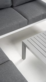 DATHO OUTDOOR Hoek Loungeset - Hawaii - Aluminium - Datho Outdoor - Wit/Lichtgrijs