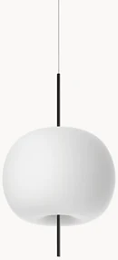 Dimbare hanglamp Kushi, mondgeblazen
