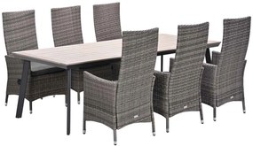 Garden Impressions Nice tuinset 7-delig - Penedo tuintafel 230x100 cm