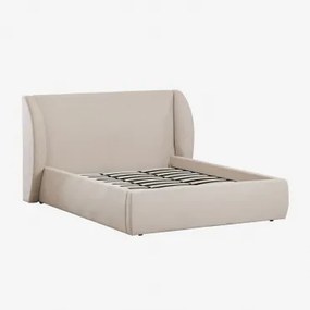 Cabergi Stoffen Bed Stof Beige & 180 X 200 Cm - Sklum