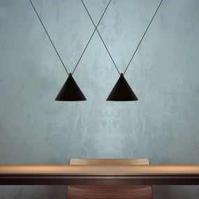 Plafondlamp hangend in loftstijl zwart APP548-2CP