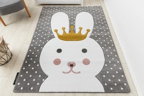 Tapijt PETIT BUNNY KONIJNTJE  KONIJN grijskleuring