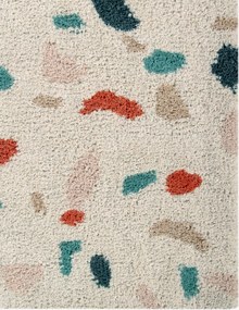 Handgeweven kindervloerkleed Terrazzo, wasbaar