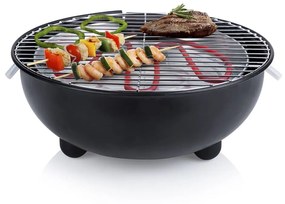 Tristar Elektrische tafelbarbecue BQ-2880 1.250 W 30 cm zwart