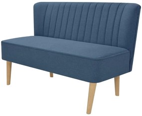 vidaXL Bank 117x55,5x77 cm stof blauw