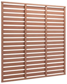 vidaXL Schuttingpaneel 180x180 cm HKC bruin