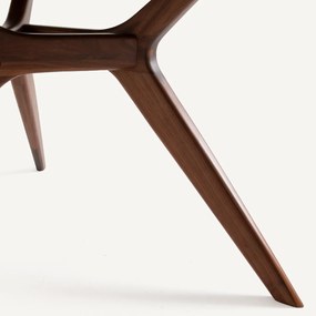 Ronde tafel in  massief notenhout, Maricielo