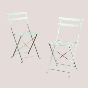 Set Van 2 Opvouwbare Tuinstoelen Sergey Celadonmousse - Sklum