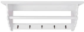 vidaXL Kapstok barokstijl MDF wit