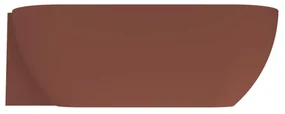 Arcqua Havana Halfvrijstaand Bad - 170x80cm - links - mat terracotta BAD759742