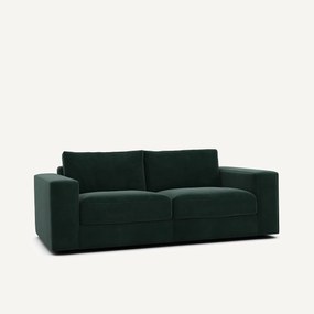 Compacte bank 3-zit in fluweel, Skander