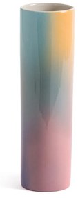 Vaas in keramiek met tie and dye effect, H28,5 cm, Nateo