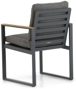 Tuinstoel Aluminium/Teak Grijs-antraciet Lifestyle Garden Furniture Faro