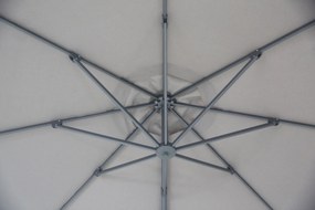 Zweefparasol  3.5m S2 Excellent (excl. voet) Taupe-naturel-bruin Camello Luna
