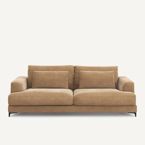 4-zits slaapbank van stonewashed fluweel, Marsile