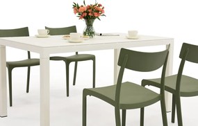 King/Provence tuinset wit en groen voor 4 personen Bica