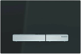 Geberit Sigma 50 bedieningspaneel glans zwart/chroom voor Sigma reservoirs 8cm (UP720) en 12cm (UP320)
