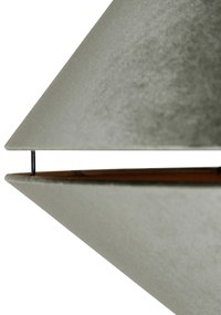 Booglamp messing met zwart met dubbele velours kap groen - XXL Klassiek / Antiek, Modern E27 rond Binnenverlichting Lamp