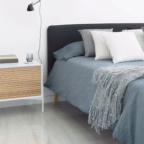 Kave Home Dyla Beige Stof Bedframe Met Wasbare Hoes 160 Cm