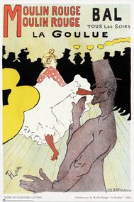 Poster Moulin Rouge - La Goulue, Henri de Toulouse-Lautrec