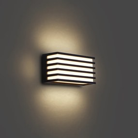 Moderne buiten wandlamp zwart incl. LED IP65 - Jail