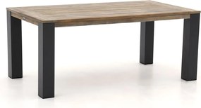 Tuin eettafel ROUGH | Rechthoekig  | Tuintafel Teakhout | 180x100cm | 4 personen | Kees Smit Tuinmeubelen