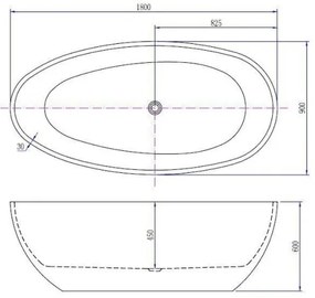 Mueller Austria vrijstaand bubbelbad 180x90cm wit glans elektronisch 12 aerojets RVS