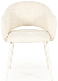 By-Boo Story Wit-frame Eetkamerstoel Beige