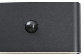 Wandlamp zwart lux sensor magnetisch incl. LED oplaadbaar - Batt