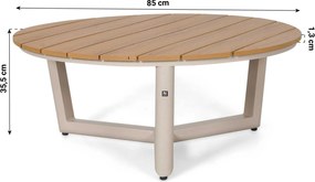 Stoel en Bank Loungeset 5 personen Aluminium Zand/Beige  Lifestyle Garden Furniture Melone