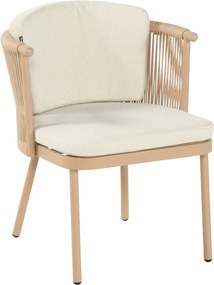Hartman Toledo Dining Chair Cappuccino Rope Taupe
