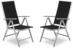 Verona Garden Point aluminium stoelenset - 2 stuks