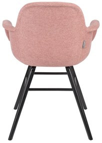 Zuiver Albert Kuip Soft Gestoffeerde Kuipstoel Met Arm Roze