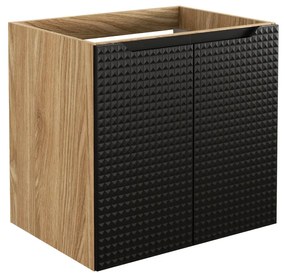 Comad Luxor Black onderkast met 2 deuren 60cm zwart