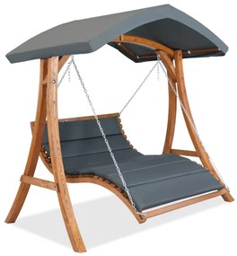 Houten schommelbank Manila Garden Point grijs