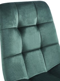 Set 4 Stoelen Stuhl Fluweel